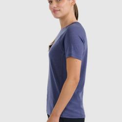 4F dámske merino funkčné tričko denim 