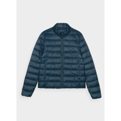 4F Dámska zatepľovacia bunda s recyklovanou výplňou - morská zelená