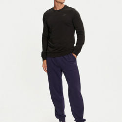 4F pánske tepláky s patentom modrá 