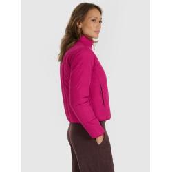 4F Dámska páperová bunda so syntetickou výplňou - ružová