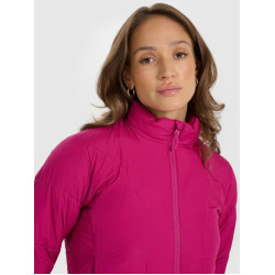 4F Dámska páperová bunda so syntetickou výplňou - ružová