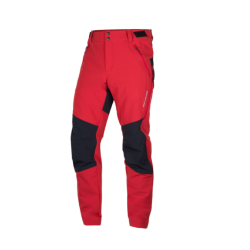 Northfinder Pánske turistické elastické nohavice MAURIZIO NO-3958OR darkredblack 