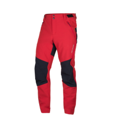 Northfinder Pánske turistické elastické nohavice MAURIZIO NO-3958OR darkredblack 
