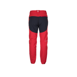 Northfinder Pánske turistické elastické nohavice MAURIZIO NO-3958OR darkredblack 
