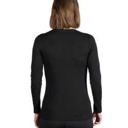 Northfinder Dámske turistické tričko z organickej bavlny SHARI black 