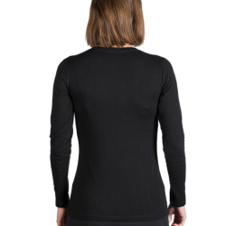 Northfinder Dámske turistické tričko z organickej bavlny SHARI black 