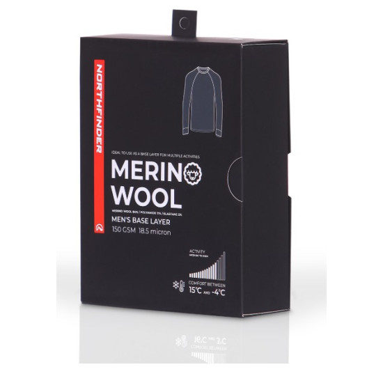 NORTHFINDER ED pánske merino tričko