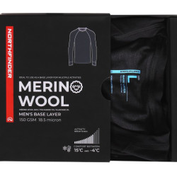 NORTHFINDER ED pánske merino tričko