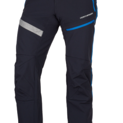 NORTHFINDER GANEK pánske softshellové nohavice hybridné celorozopínacie blackblue