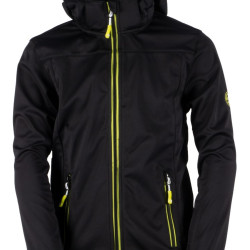 GTS 4013  K SO detska 3L softshell bunda black