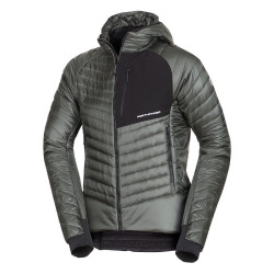 Northfinder Pánska ľahká zateplená outdoorová bunda BALINT darkgreen