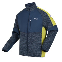 Regatta fleecová mikina COLADANE II tmavo modrá/limetková