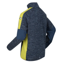 Regatta fleecová mikina COLADANE II tmavo modrá/limetková