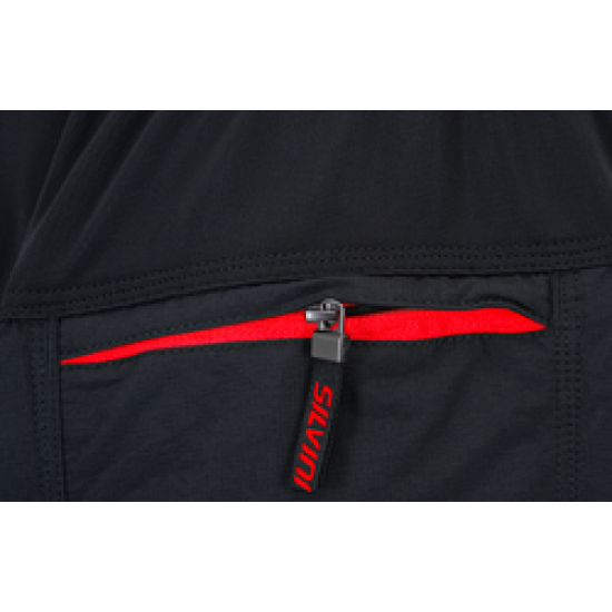 Pánske MTB cyklistické nohavice Silvini Rango MP1616 black-red