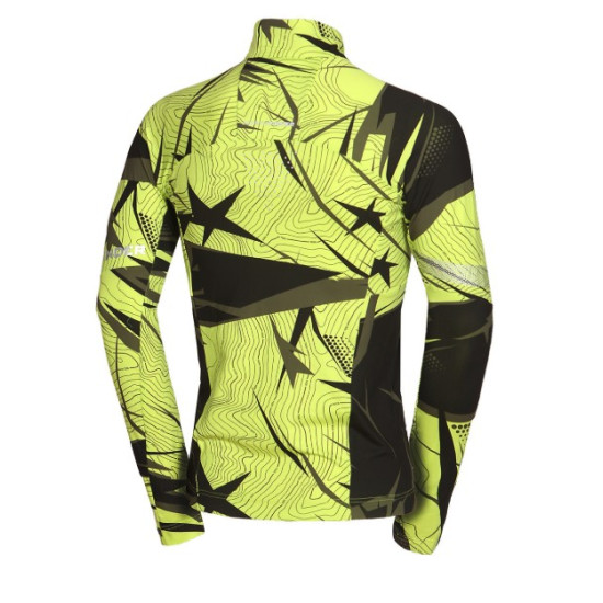 NORTHFINDER BUKOVEC 1 pánska skialp mikina  limegreenblack