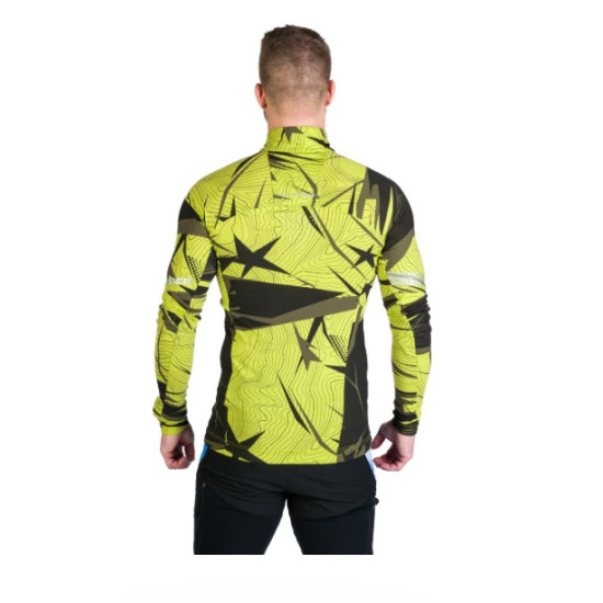 NORTHFINDER BUKOVEC 1 pánska skialp mikina  limegreenblack