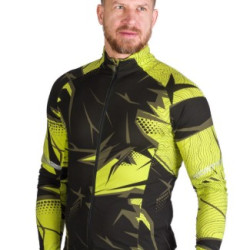 NORTHFINDER BUKOVEC 1 pánska skialp mikina limegreenblack