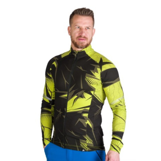NORTHFINDER BUKOVEC 1 pánska skialp mikina  limegreenblack