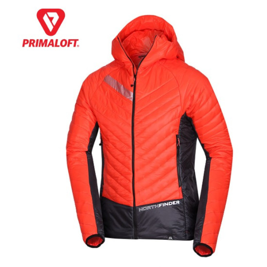 NORTHFINDER OHNISTE 1 pánska skialp bunda zatepľujúca ľahká Primaloft® orangeblack