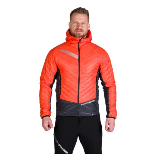 NORTHFINDER OHNISTE 1 pánska skialp bunda zatepľujúca ľahká Primaloft® orangeblack