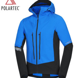 NORTHFINDER SOKOLEC 1 pánska skialpová hybridná bunda Polartec® darkblueblack