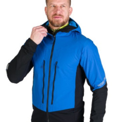 NORTHFINDER SOKOLEC 1 pánska skialpová hybridná bunda Polartec® darkblueblack