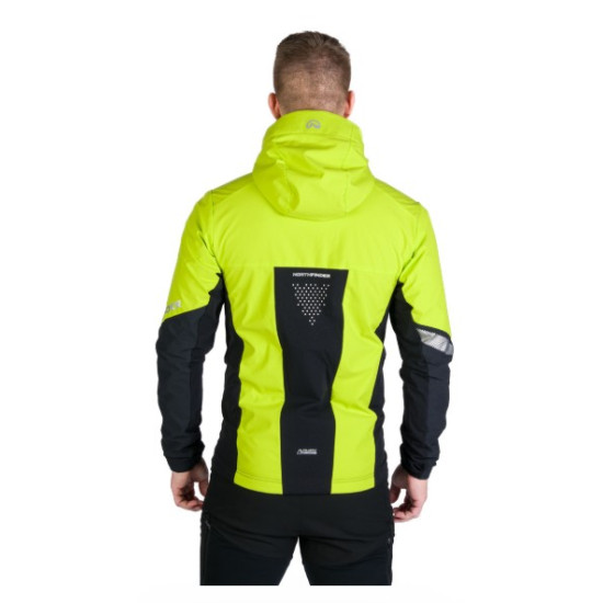 NORTHFINDER SOKOLEC 1 pánska skialpová hybridná bunda Polartec® limegreenblack NORTHFINDER SOKOLEC 1 pánska skialpová hybridná bunda Polartec® limegreenblack