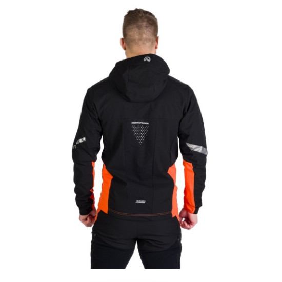 NORTHFINDER SOKOLEC 1 pánska skialpová hybridná bunda Polartec® blackorange NORTHFINDER SOKOLEC 1 pánska skialpová hybridná bunda Polartec® blackorange