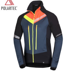 NORTHFINDER SOLISKO 3 pánska skialp hybridná bunda Polartec® Alpha® inkblueblack