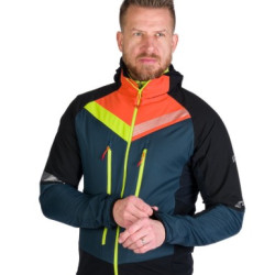 NORTHFINDER SOLISKO 3 pánska skialp hybridná bunda Polartec® Alpha® inkblueblack