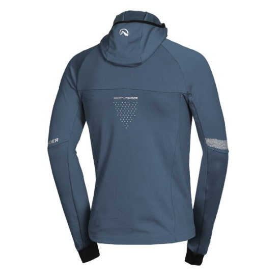 NORTHFINDER ZELEZNY pánska ski-turingová grid celorozopínacia mikina inkblue NORTHFINDER ZELEZNY pánska ski-turingová grid celorozopínacia mikina inkblue