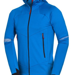 NORTHFINDER ZELEZNY pánska ski-turingová grid celorozopínacia mikina darkblue