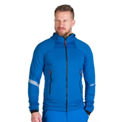 NORTHFINDER ZELEZNY pánska ski-turingová grid celorozopínacia mikina darkblue