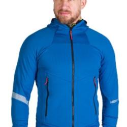 NORTHFINDER ZELEZNY pánska ski-turingová grid celorozopínacia mikina darkblue
