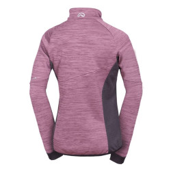 Northfinder  Dámsky pohodlný melírovaný sveter JACLYN plumblack