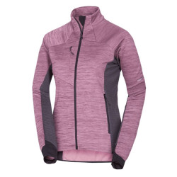 Northfinder  Dámsky pohodlný melírovaný sveter JACLYN plumblack