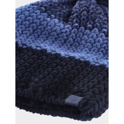 4F Chlapčenská zimná čiapka pletená blue