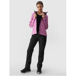 4F Dámske softshellové trekingové nohavice s membránou 5000 - čierne