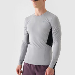 4F pánske tričko s dlhým rukávom 4FWAW24TFLOM252-27S grey 