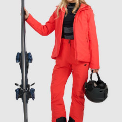 4F dámska lyžiarska bunda F0954 red 4F dámska lyžiarska bunda F0954 red