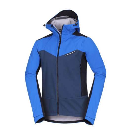 Pánska outdoorová softshellová bunda s kapucňou 3L AURELIAN blueblack BU-5330OR Pánska outdoorová softshellová bunda s kapucňou 3L AURELIAN blueblack BU-5330OR