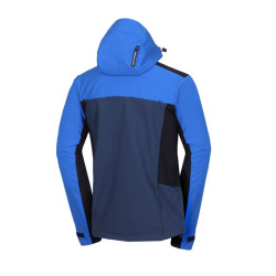 Northfinder Pánska outdoorová softshellová bunda s kapucňou 3L AURELIAN blueblack