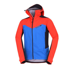 Northfinder Pánska outdoorová softshellová bunda s kapucňou 3L AURELIAN orangeblue Northfinder Pánska outdoorová softshellová bunda s kapucňou 3L AURELIAN orangeblue