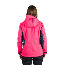 Northfinder Dámska outdoorová softshellová bunda s kapucňou 3L CHANDRA blackpink Northfinder Dámska outdoorová softshellová bunda s kapucňou 3L CHANDRA blackpink