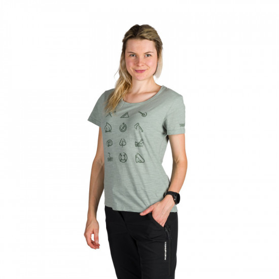 Dámske outdoorové tričko z organickej slub bavlny CANDICE Dámske outdoorové tričko z organickej slub bavlny CANDICE