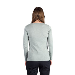 Northfinder Dámske bavlnené tričko s krátkym rukávom IYANA lightgreen