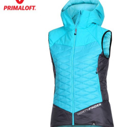 NORTHFINDER  JAVOROVA 1 dámska skialp vesta zatepľujúca Primaloft® blueblack