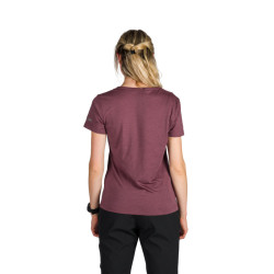 Northfinder Dámske outdoorové merino tričko JENIFER rosewine