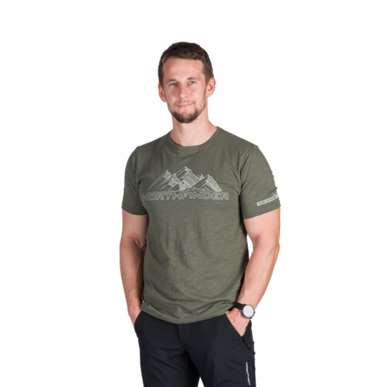 Northfinder Pánske outdoorové tričko z organickej slub bavlny JORG Northfinder Pánske outdoorové tričko z organickej slub bavlny JORG