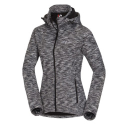  NORTHFINDER dámska mikina melanžová s kapucňou LILU 